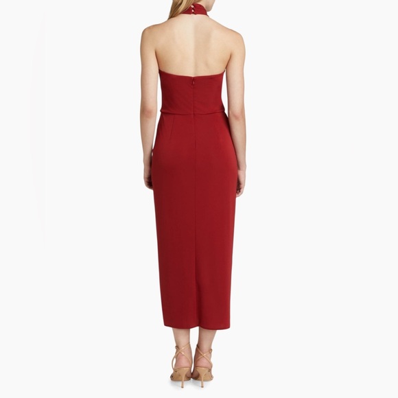 Cinq à Sept Kaily Draped Halter Maxi Dress - Picture 4 of 8